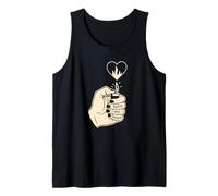 Burn My Heart Lighter Funny Tattoo Art Emo Romance Tank Top