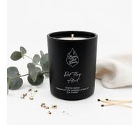 Burn That Karma Red Flag Alert Sandalwood & Musk Scented Candle 210g | Highly scented, up to 40 hours burn time, heavy glass jar, gift boxed. Birthday, Christmas and housewarming gift for her.