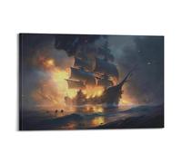 Burn The BoatsCanvas Poster Wall Art Poster for Room Living Room Study Aesthetics And DecorationFrame-style 12x18inch(30x45cm)