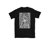 Burn The Church, Cult Tarot Card Unholy Burning Church Occult Death Metal.png Black