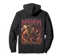 Burn The Patriarchy Dark Fantasy Dragon Feminist Goth Rebell Pullover Hoodie