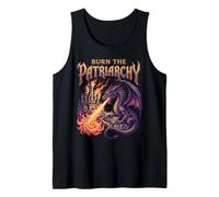 Burn The Patriarchy Dragon Dark Fantasy Gothic Rebellion Tank Top