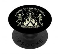 Burn The Patriarchy - Spooky Halloween Feminist Feminism PopSockets Adhesive PopGrip