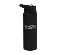 Burn The Patriarchy Women's Rights Feminist Gender Equality Stainless Steel Insulated Water Bottle