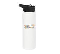 Burn The Patriarchy Women's Rights Feminist Gender Equality Stainless Steel Insulated Water Bottle
