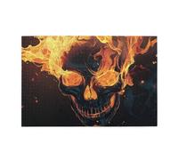 Burn The Skull 1000 Piece Jigsaw Puzzles For Adults Wooden Puzzles For Adults Gifts Home Decor