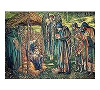 Burne-jones Star Bethlehem Jesus Wise Men Painting Art Print Canvas Premium Wall Decor Poster Mural