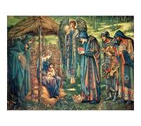 Burne-jones Star Bethlehem Jesus Wise Men Painting Large Print Poster Wall Art Decor Picture