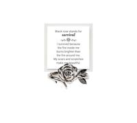 Burned and Survived Self-Love Black Rose Ring, Blooming From Darkness Black Rose Rings Love All Parts Of Yourself Creative Inspiration Therapeutic for Women Gifts Jewelry, Metal, No Gemstone