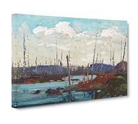 Burned Over Swamp By Tom Thomson Canvas Print | Gallery Wrapped 30mm Frame Wall Art | 30x20 inches | Ready to Hang | Classic Picture | Living Room Bedroom Lounge Office