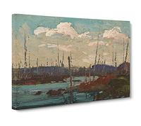 Burned Over Swamp By Tom Thomson Canvas Print | Gallery Wrapped 30mm Frame Wall Art | 30x20 inches | Ready to Hang | Classic Picture | Living Room Bedroom Lounge Office