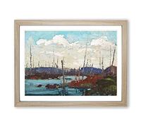 Burned Over Swamp By Tom Thomson Classic Painting Framed Print | A4 Oak Framed Wall Art | Ready to Hang | Classic Historical Picture | Living Room Bedroom Lounge Office