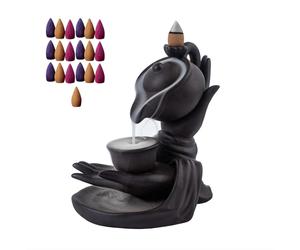 Burner Buddha Hand Backflow Incense Waterfall Smoke Holder