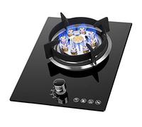 Burner Gas Cooker 30Cm Built In Gas Cooktop 4 8Kw Nine Chamber Blaze Burner Black Tempered Glass