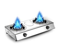 Burner Gas Cooker Burner Gas Cooker Portable Compact Stove 2 Ring Hobs With Cast Iron Heating