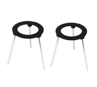 Burner Tripod, 2Pcs Lab Bunsen Burner Tripod Stand Cast Iron Removable Legs Support Holder for Chemicals Experiment