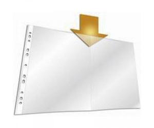 Burnex Bantex A3 Oblong Open Top Polypropylene Folder Pocket - Clear (Pack Of 100)