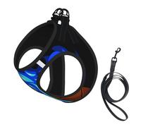 Burning Basketball,Pet Harness,Adjustable Reflective Dog Harness,Pet Leash Vest,M