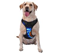 Burning Basketball,Pet Harness,Adjustable Reflective Dog Harness,Pet Leash Vest,XL