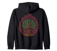 Burning Bush Moses Exodus Old Testament Bible for Christian Zip Hoodie