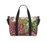 Burning Bush with Red Berries Print Handheld Crossbody Travel Bag Single Shoulder Handbag Sports and Fitness Bag Travel Luggage Bag