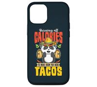 Burning Calories For More Tacos Cute Panda Weightlifting Case for iPhone 12/12 Pro