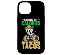 Burning Calories For More Tacos Skeleton Weightlifting Case for iPhone 14