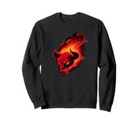 Burning Devil with Cool Flames for Boys and Girls Sweatshirt