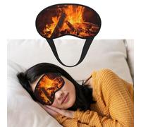 Burning Firewoods Sleep Mask for Side Sleeper Blackout Eye Masks for Women Men Blindfold Mask Side Sleeper Eye Cover for Sleeping Nap Blackout Eye Shade Cover for Travel