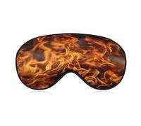 Burning Flame Fire Comfortable Sleep Mask with Adjustable Strap Soft Eyeshade for Night Sleeping Flight Nap Travel