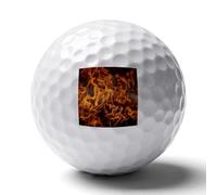 Burning Flame Fire Novelty Golf Ball Personalised Printed Practice Balls Gifts for Men Women Golfers Father's Day