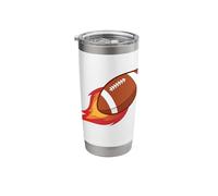 Burning Football Stainless Steel Insulated Tumbler