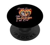 Burning For Jesus My Heart Belongs To King PopSockets Adhesive PopGrip