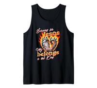 Burning For Jesus My Heart Belongs To King Tank Top