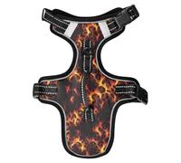 Burning Leopard Print Reflective Dog Vests for Large for Great dane Dog Training Waterproof Vest for Dogs Large chalecos para Perros