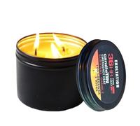 Burning Long Survival Candles | Waterproof Emergency Candle Tin Tin | 3 Wicks Emergency Candles for Camping, Fishing and Other Outdoor Activities