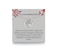 Burning Love Nurse Necklace Heart Stethoscope Necklace Pendant Nurse W ift Nursing Student Graduation Gift