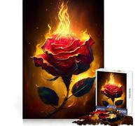 Burning Love V for Adults 1000 Piece Jigsaw Puzzle Thought Skill Slow Leisure Accurate Edges Perfect Present (38x52cm)