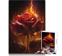 Burning Love V Jigsaw 1000 Pieces for Teenagers Educational Play for Skill Growth for Special Moments Size 38x52cm