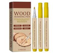 Burning Marker - Wood Marker Pen, Wood Tools, Waterproof Burning Pen for Wood Brand, Wood Pen Tool, Non-Toxic Firewood Marker