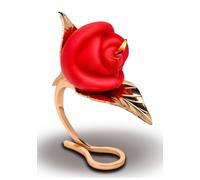 Burning Passion Rose Candle with Holder