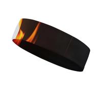 Burning Red Flames Headbands for Women & Men Sports Headband, Fits All Head Sizes, Ultra Absorbent & Non-Slip Sweatband for Running, Yoga, Gym