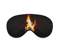 Burning Red Flames Sleep Mask with Adjustable Strap, Breathable Sleep Masks for Women Men, Soft Eye Mask for Side Sleepers, Travel, Office Nap, Airplane & Blocking Light