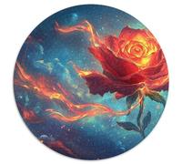 Burning Roses 1000pcs Jigsaw Puzzles Challenging & Brainteasing Educational Games for Adults And Kids 1000pcs (67.5x67.5cm)