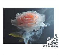 Burning Roses Jigsaw Puzzles For Adults 1000 Piece Jigsaws Puzzles Puzzles For Adults Kids Puzzle Games Toys Gift for Home Decoration Premium & Durable for Stress Relief 1000pcs (75x50cm)