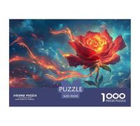 Burning Roses1000Pieces JigsawPuzzlesplant ForAdults Challenging Brainteasing Age12+byth HomeDecoration Brainteasing Adults Jigsaw Puzzle 70x50cm/1000pcs