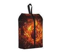 Burning Rugby Water Resistant Travel Shoe Bag with Handle for Suitcase Sneakers Boots Gym 1 PC