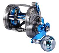 Burning Shark Trolling Reel Saltwater Level Wind Reels, Drag Reels Boat Fishing for Sea Bass Grouper Salmon- AAT40L