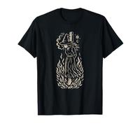 Burning Smoking Witch Pyre Halloween Dark Humor Gothic T-Shirt