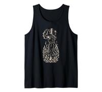 Burning Smoking Witch Pyre Halloween Dark Humor Gothic Tank Top